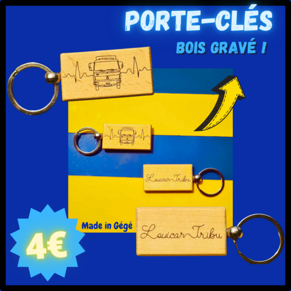 Porte-clés bois